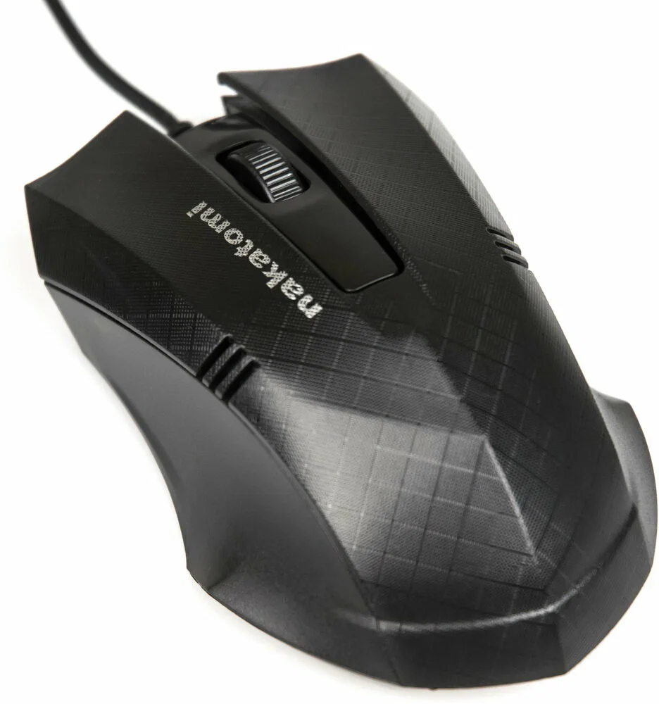 Мышь проводная Nakatomi MON-04U черный, 800 dpi, USB, кнопки - 3