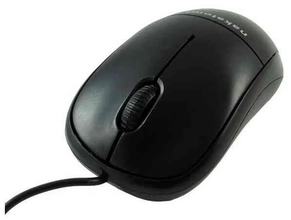 Мышь проводная Nakatomi MON-05U черный, 1000 dpi, USB, кнопки - 3