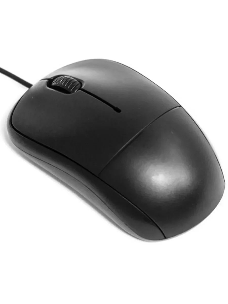 Мышь проводная Nakatomi MON-05U черный, 1000 dpi, USB, кнопки - 3