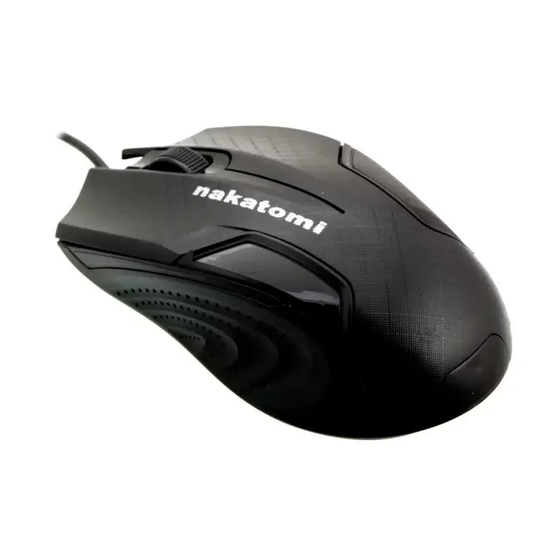 Мышь проводная Nakatomi MON-06U черный, 800 dpi, USB, кнопки - 3