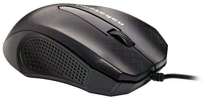Мышь проводная Nakatomi MON-07U черный, 800 dpi, USB, кнопки - 3