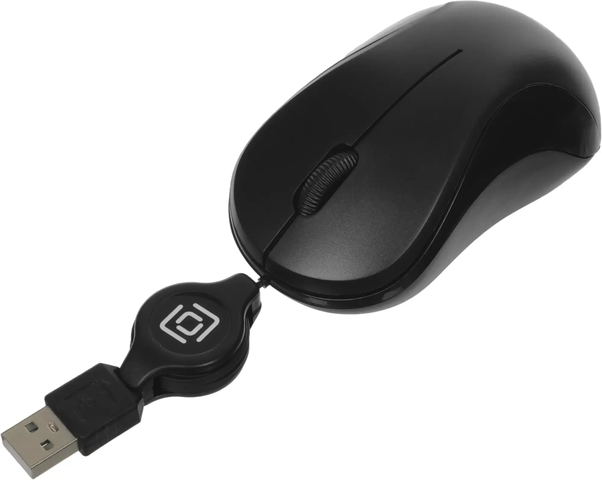 Мышь проводная Oklick 115SR черный, 1000 dpi, USB, кнопки - 3
