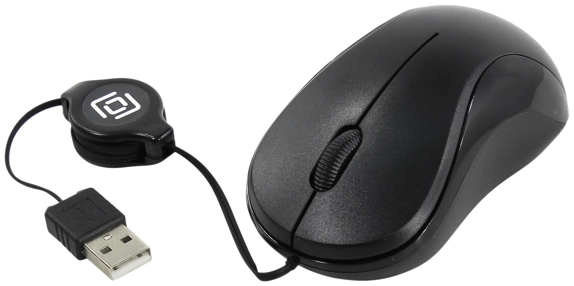 Мышь проводная Oklick 115SR черный, 1000 dpi, USB, кнопки - 3