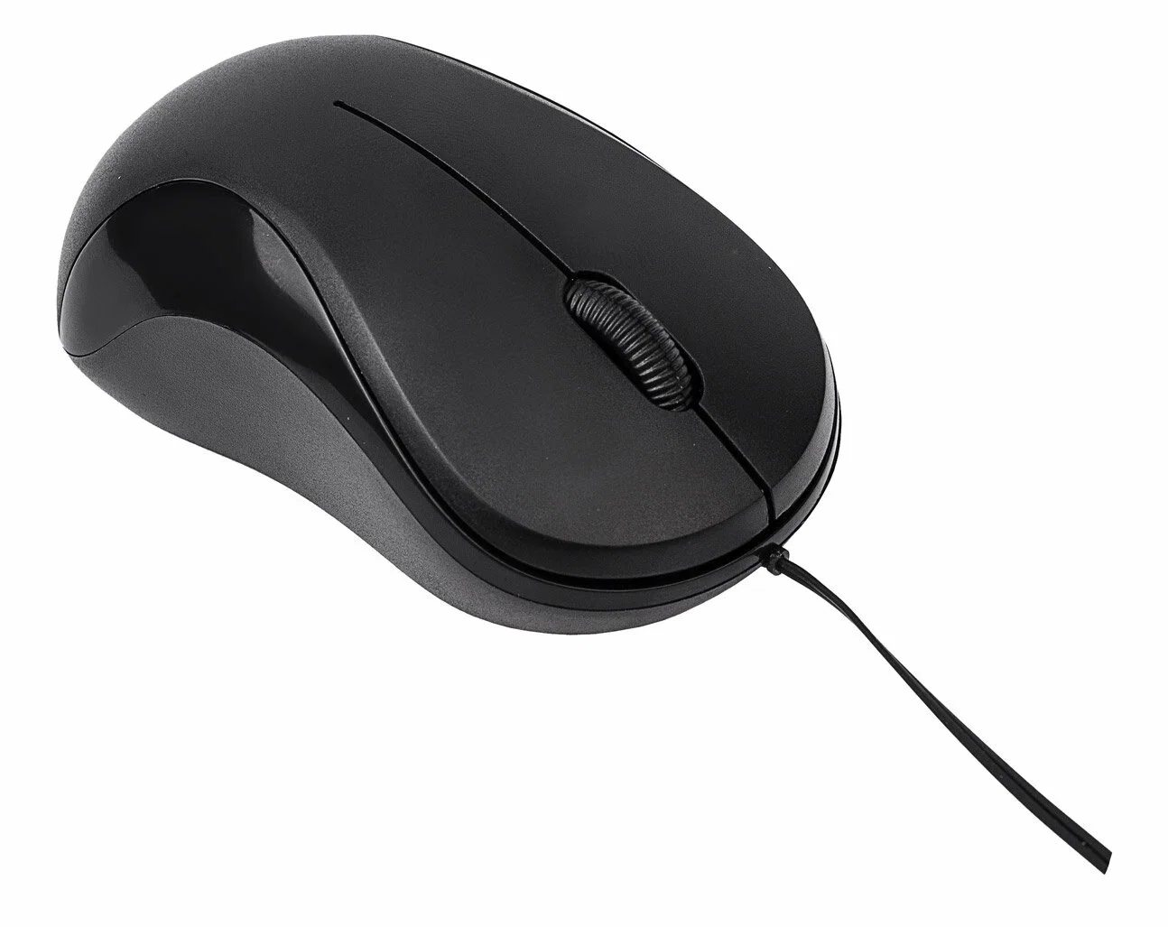 Мышь проводная Oklick 115SR черный, 1000 dpi, USB, кнопки - 3