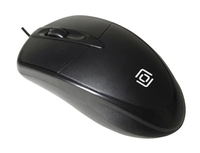 Мышь проводная Oklick 125M черный, 1200 dpi, USB, кнопки - 3