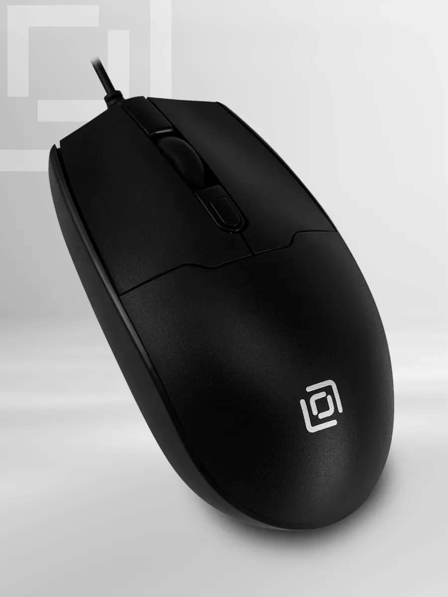 Мышь проводная Oklick 147M V2 черный, 2000 dpi, USB, кнопки - 4