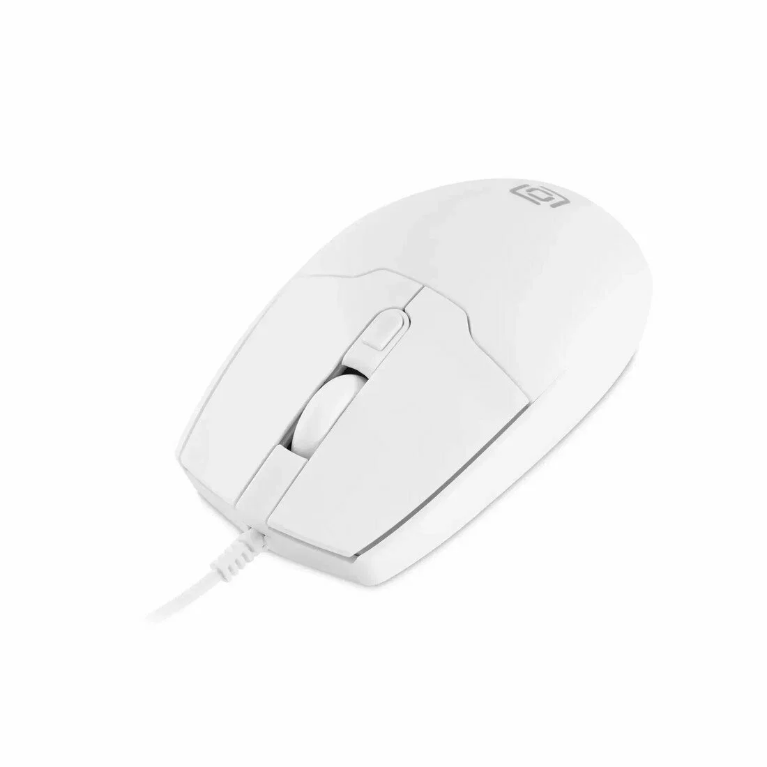 Мышь проводная Oklick 147M белый, 2000 dpi, USB, кнопки - 4