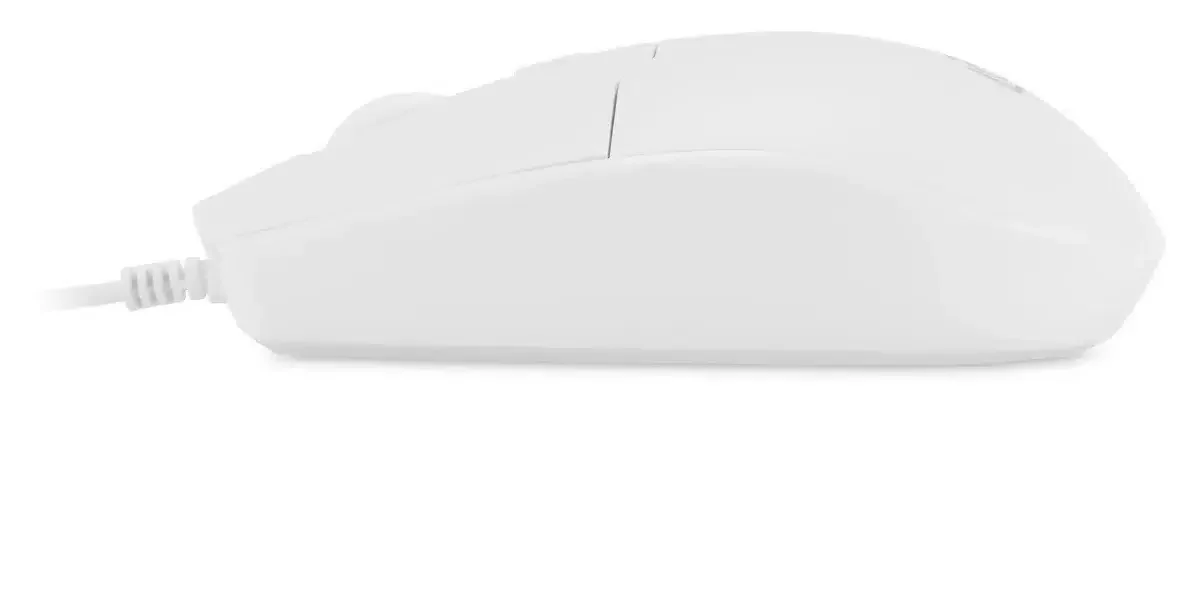 Мышь проводная Oklick 147M белый, 2000 dpi, USB, кнопки - 4