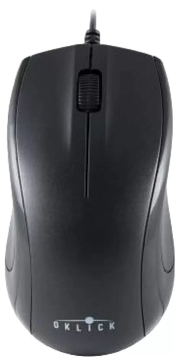 Мышь проводная Oklick 185M черный, 1200 dpi, USB, кнопки - 3