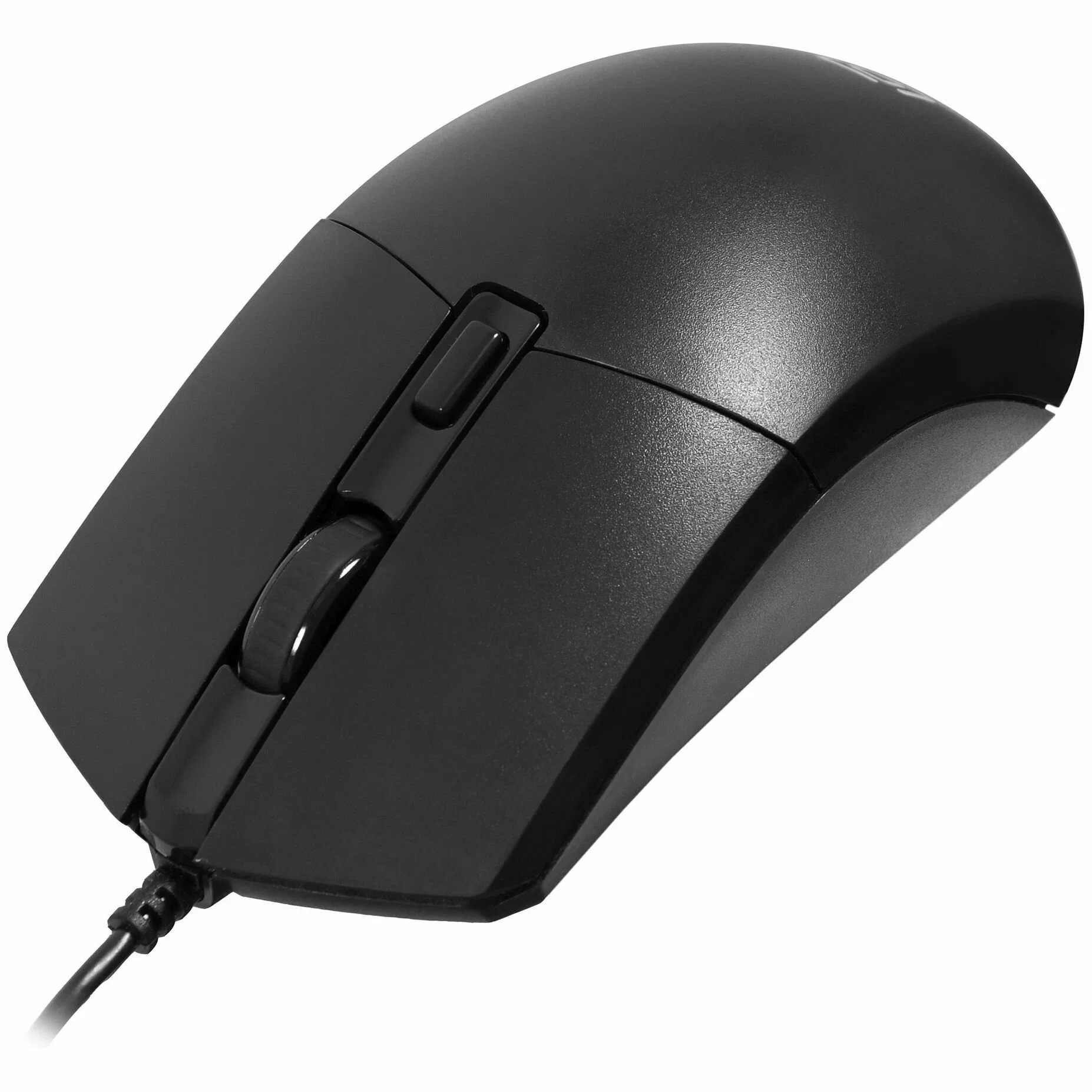 Мышь проводная Oklick 207M черный, 2400 dpi, USB, кнопки - 4