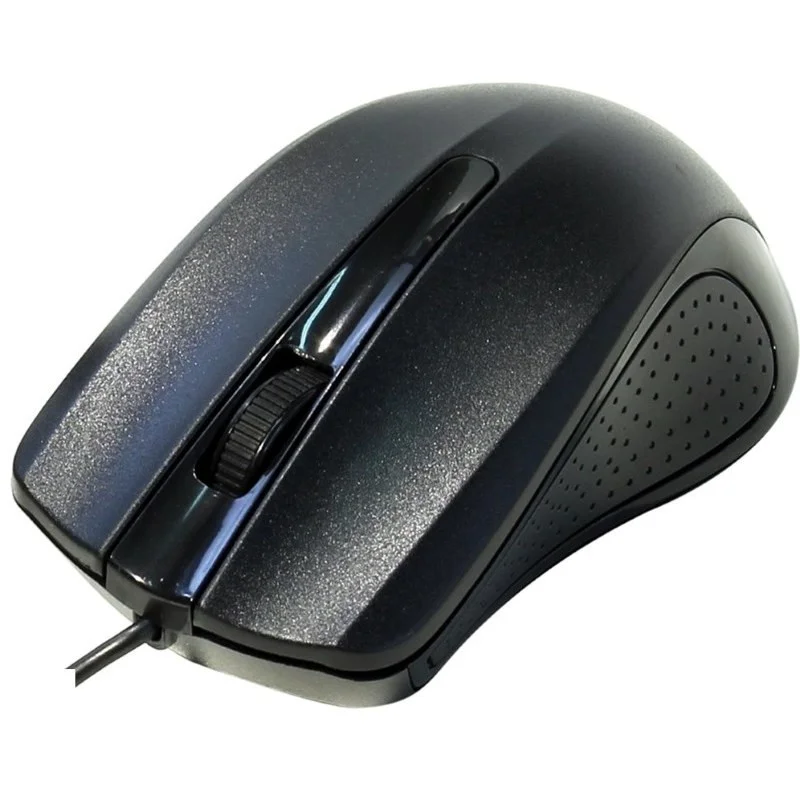 Мышь проводная Oklick 225M черный, 1200 dpi, USB, кнопки - 3