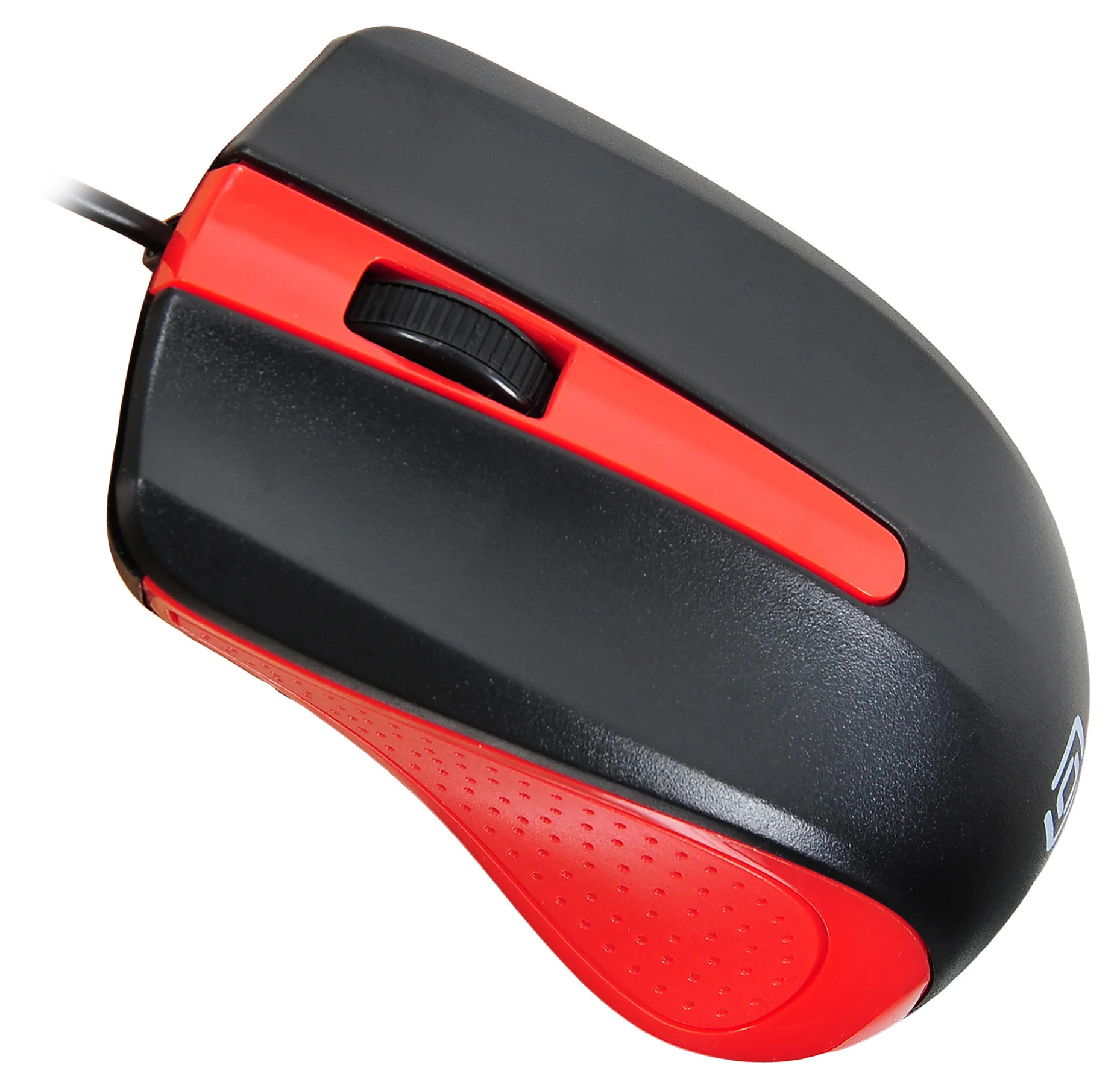 Мышь проводная Oklick 225M черный/красный, 1200 dpi, USB, кнопки - 3