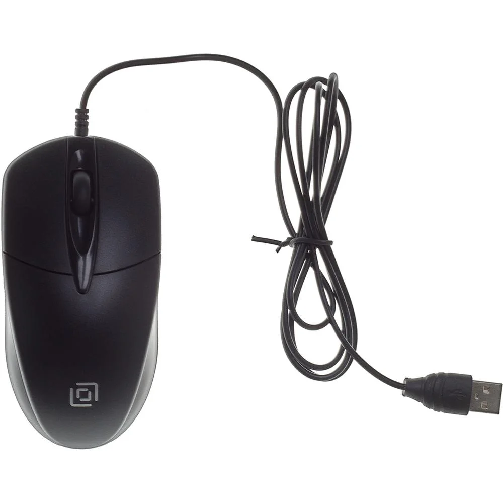 Мышь проводная Oklick 275M черный, 1000 dpi, USB, кнопки - 3