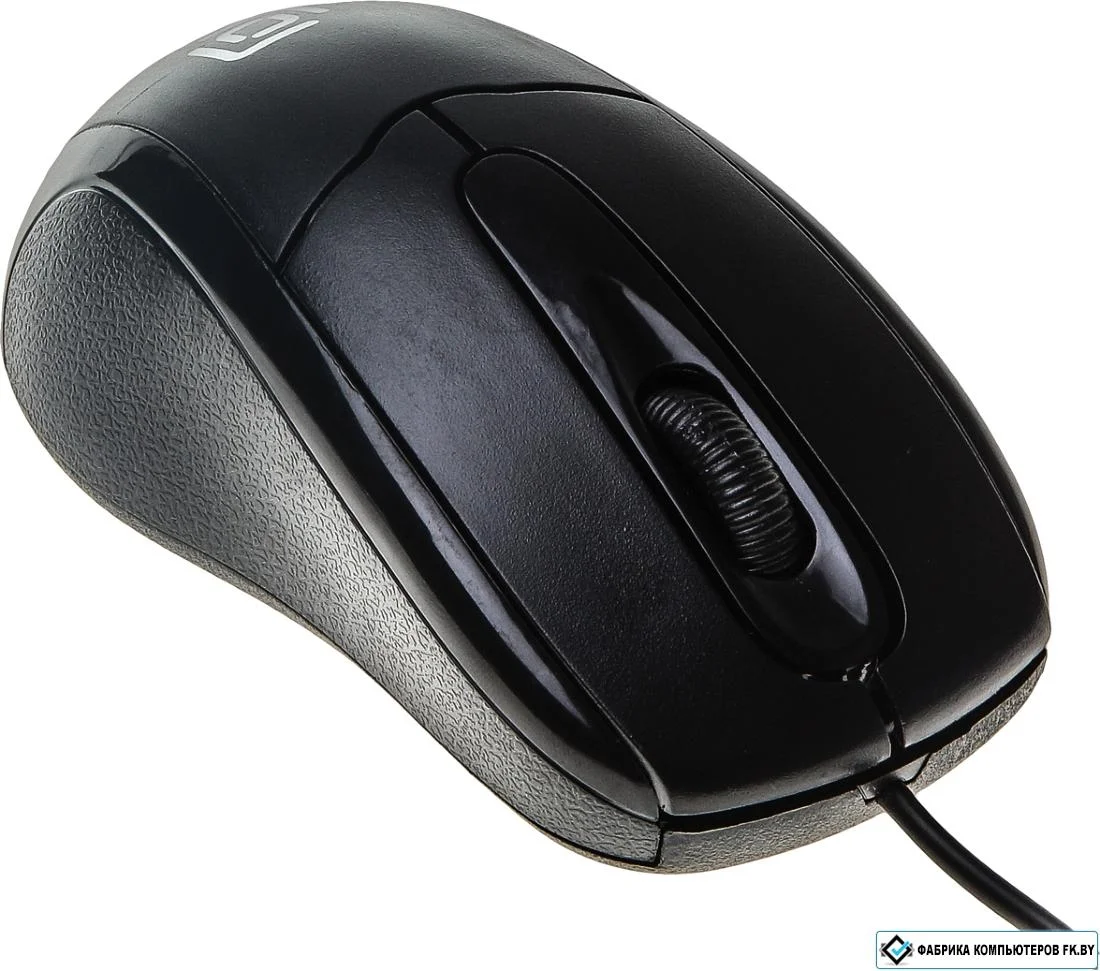Мышь проводная Oklick 305M черный, 1000 dpi, USB, кнопки - 3
