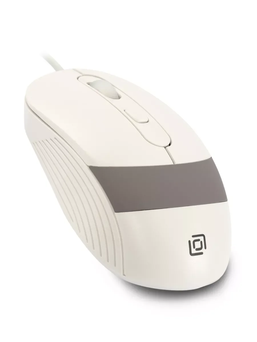Мышь проводная Oklick 310M черный/серый, 2400 dpi, USB, кнопки - 4