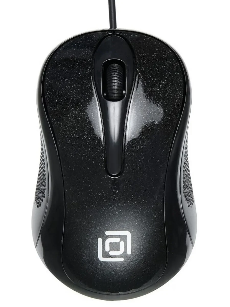 Мышь проводная Oklick 385M черный, 1000 dpi, USB, кнопки - 3