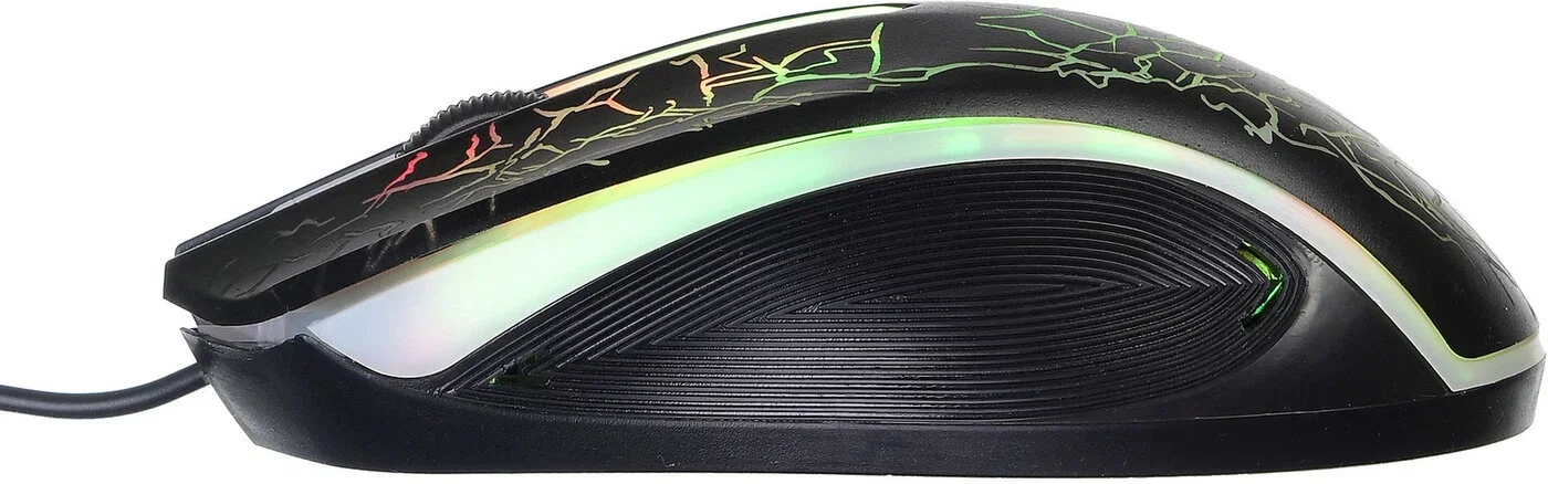 Мышь проводная Oklick 395M SHADOW черный, 1500 dpi, USB, кнопки - 3