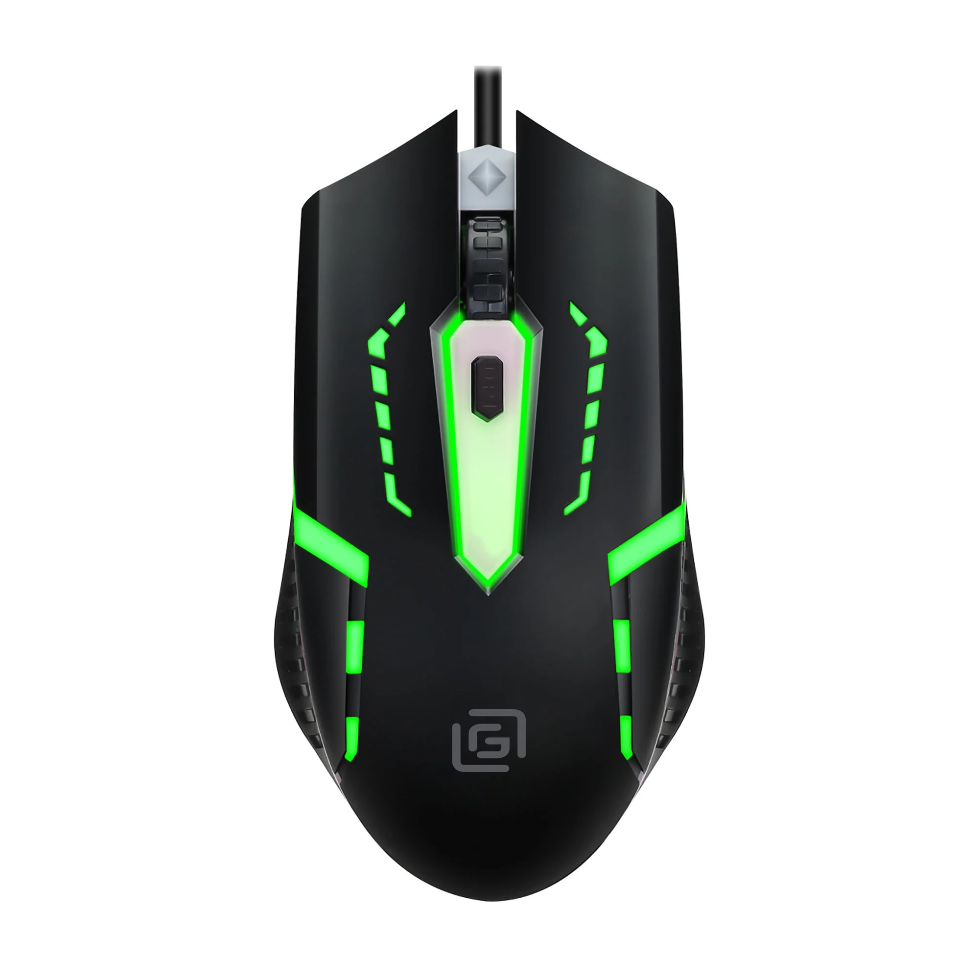 Мышь проводная Oklick 398G черный, 2400 dpi, USB, кнопки - 4