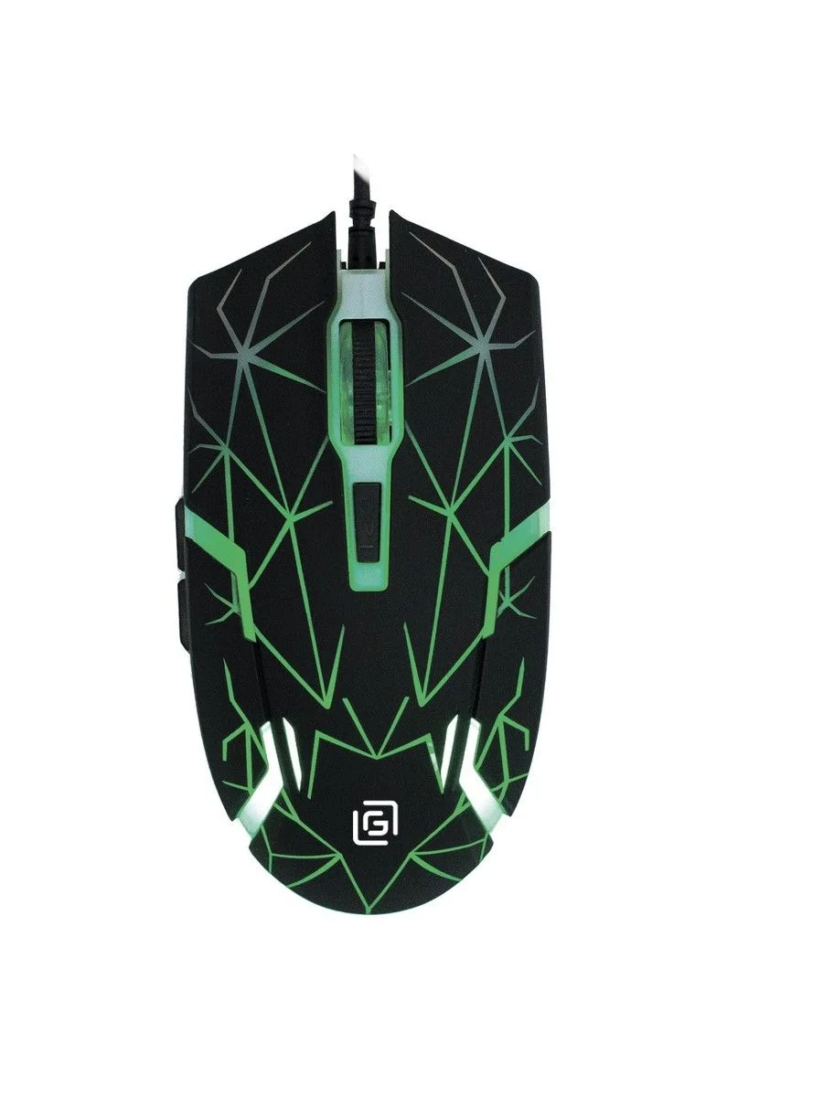 Мышь проводная Oklick 701G черный, 3600 dpi, USB, кнопки - 6