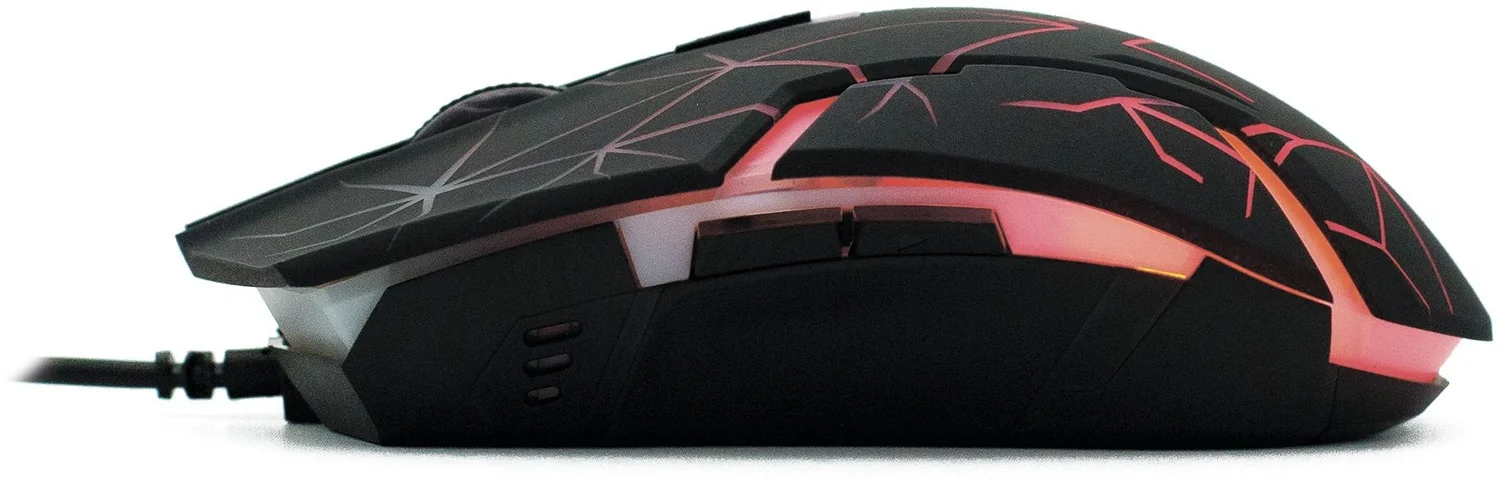 Мышь проводная Oklick 701G черный, 3600 dpi, USB, кнопки - 6
