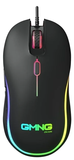 Мышь проводная Oklick GMNG 723GM черный, 3200 dpi, USB, кнопки - 6