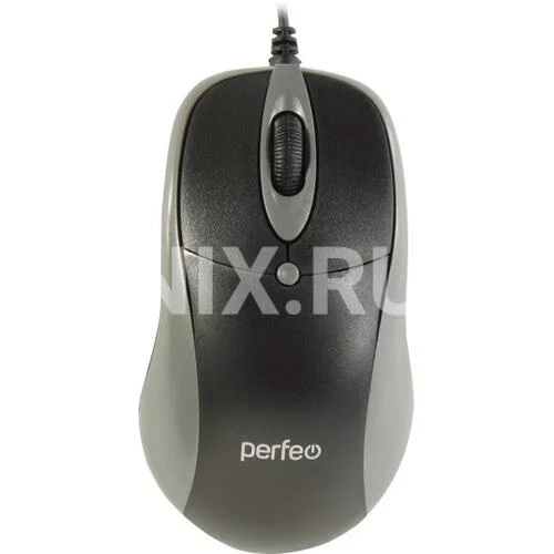 Мышь проводная Perfeo ORION черный/серый, 1000 dpi, USB, кнопки - 3