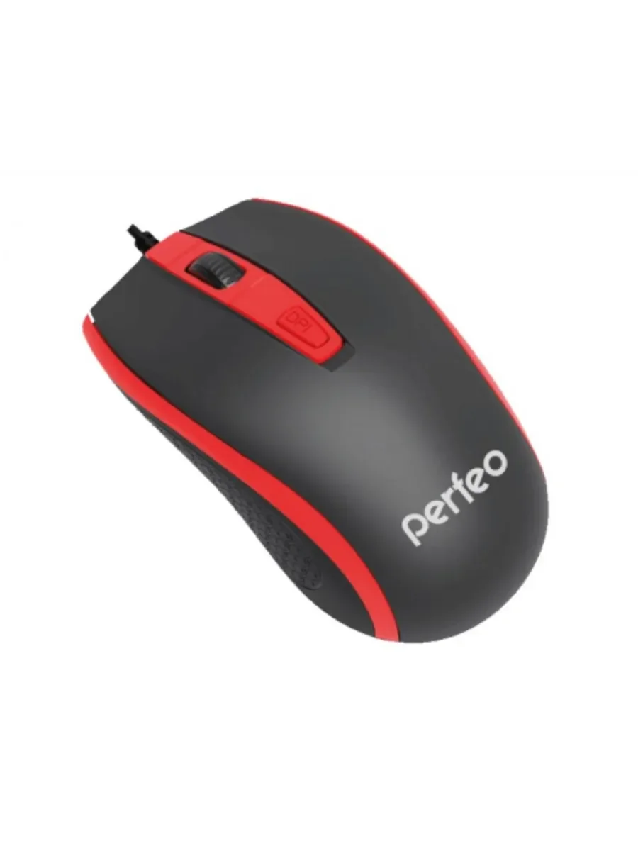 Мышь проводная Perfeo PROFIL черный, 1600 dpi, USB, кнопки - 4