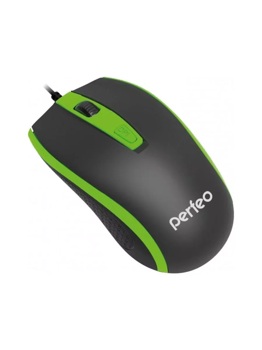 Мышь проводная Perfeo PROFIL черный, 1600 dpi, USB, кнопки - 4