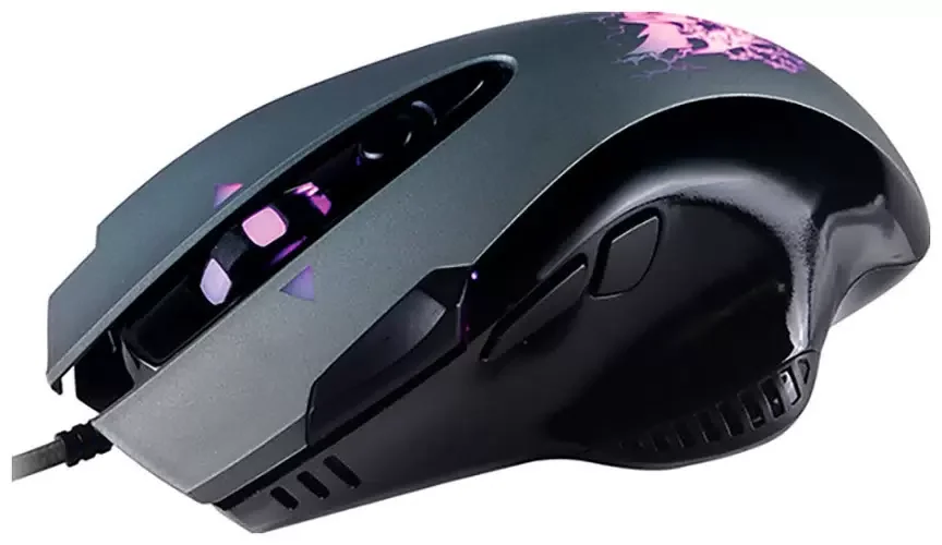 Мышь проводная Qumo Devastator M12 серый, 3200 dpi, USB, кнопки - 8