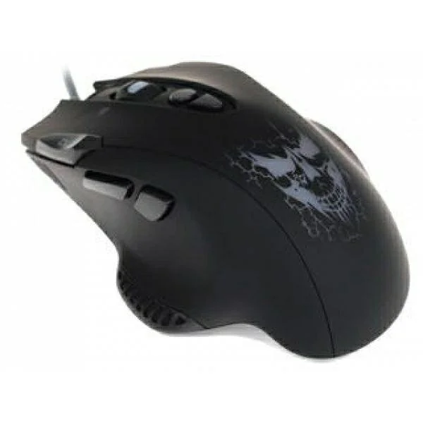 Мышь проводная Qumo Devastator M12 серый, 3200 dpi, USB, кнопки - 8