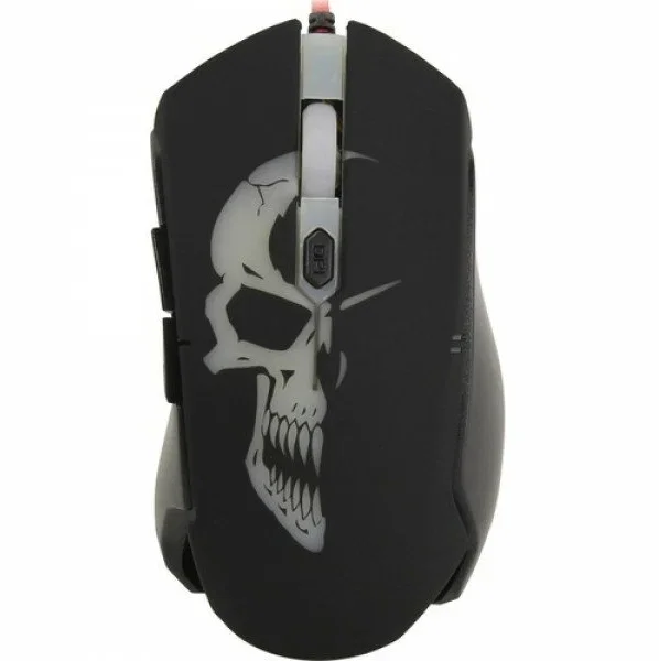 Мышь проводная Qumo Dragon War Axe M07 черный, 2400 dpi, USB, кнопки - 6