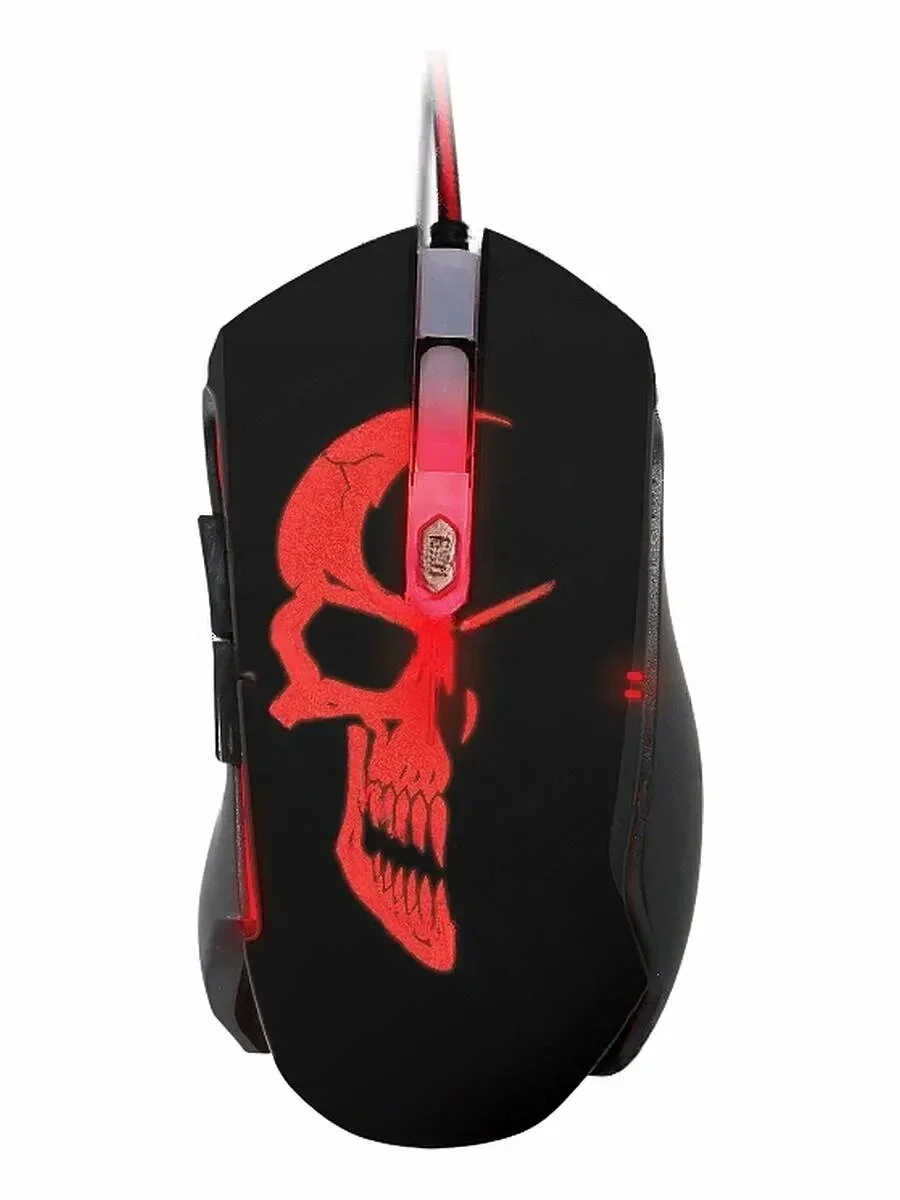 Мышь проводная Qumo Dragon War Axe M07 черный, 2400 dpi, USB, кнопки - 6