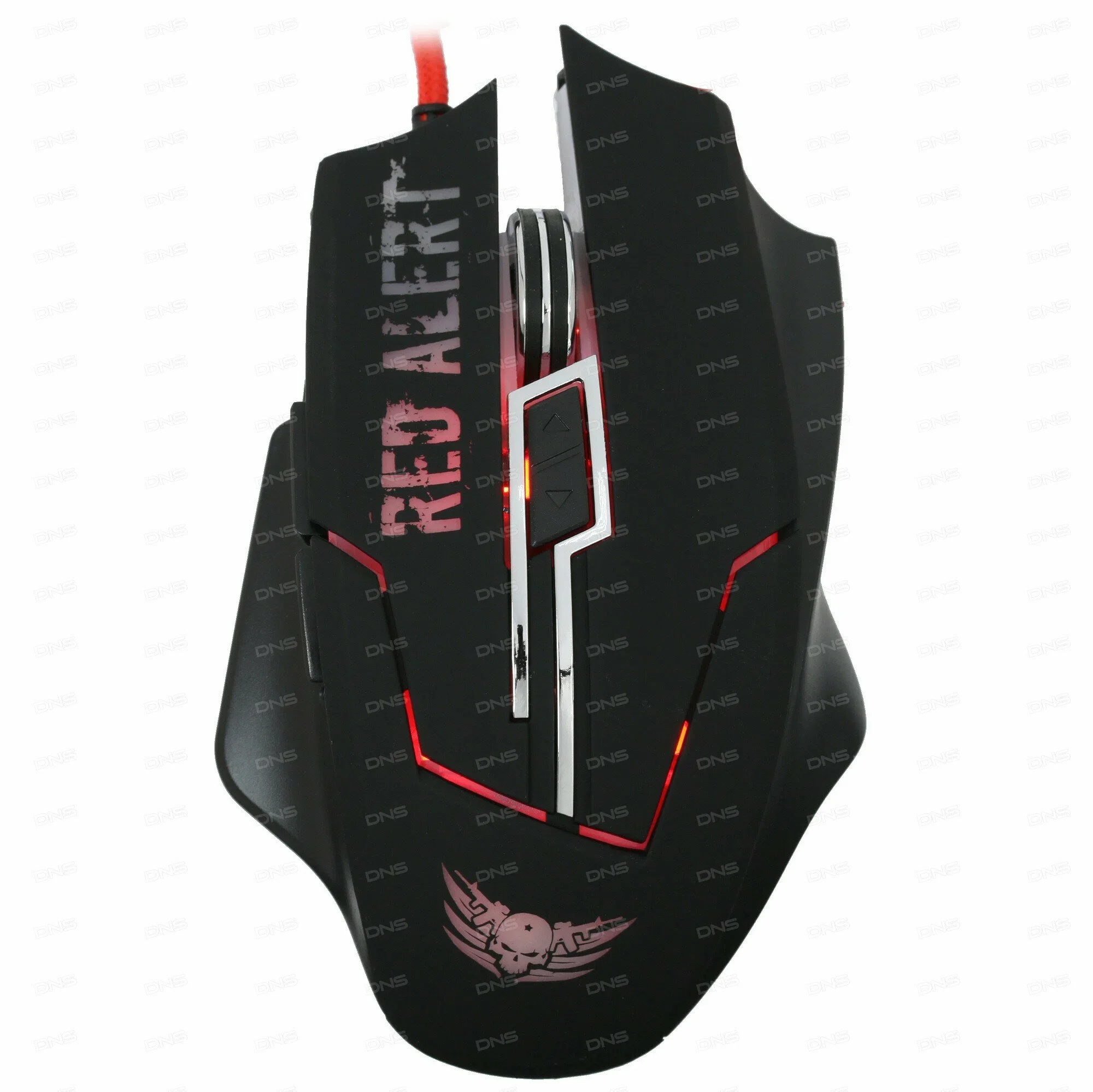 Мышь проводная Qumo Dragon War Red Alert черный, 2400 dpi, USB, кнопки - 7