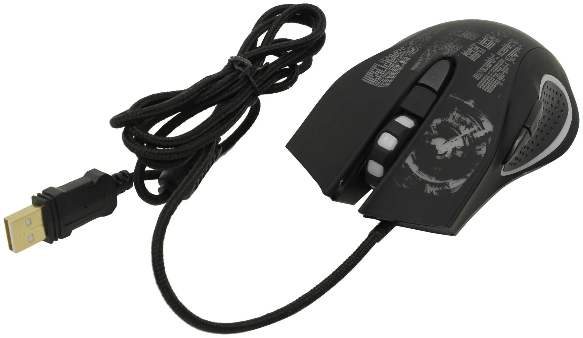 Мышь проводная Qumo Gremlin M37 черный, 3200 dpi, USB, кнопки - 6