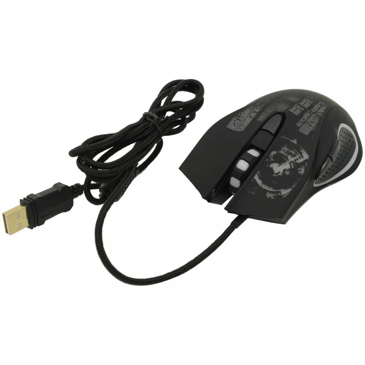 Мышь проводная Qumo Gremlin M37 черный, 3200 dpi, USB, кнопки - 6