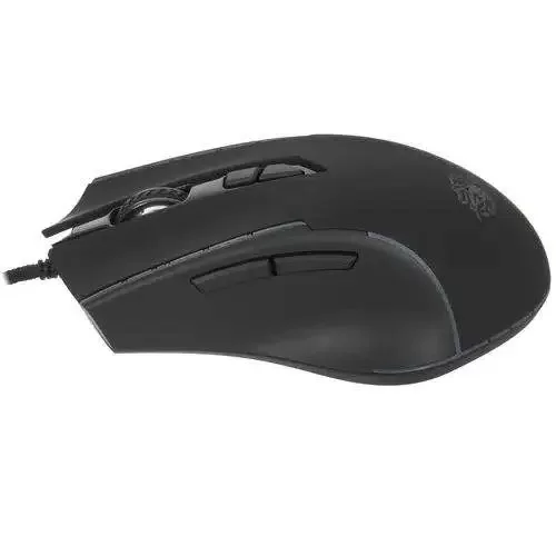 Мышь проводная Qumo Medusa M81 черный, 3200 dpi, USB, кнопки - 7