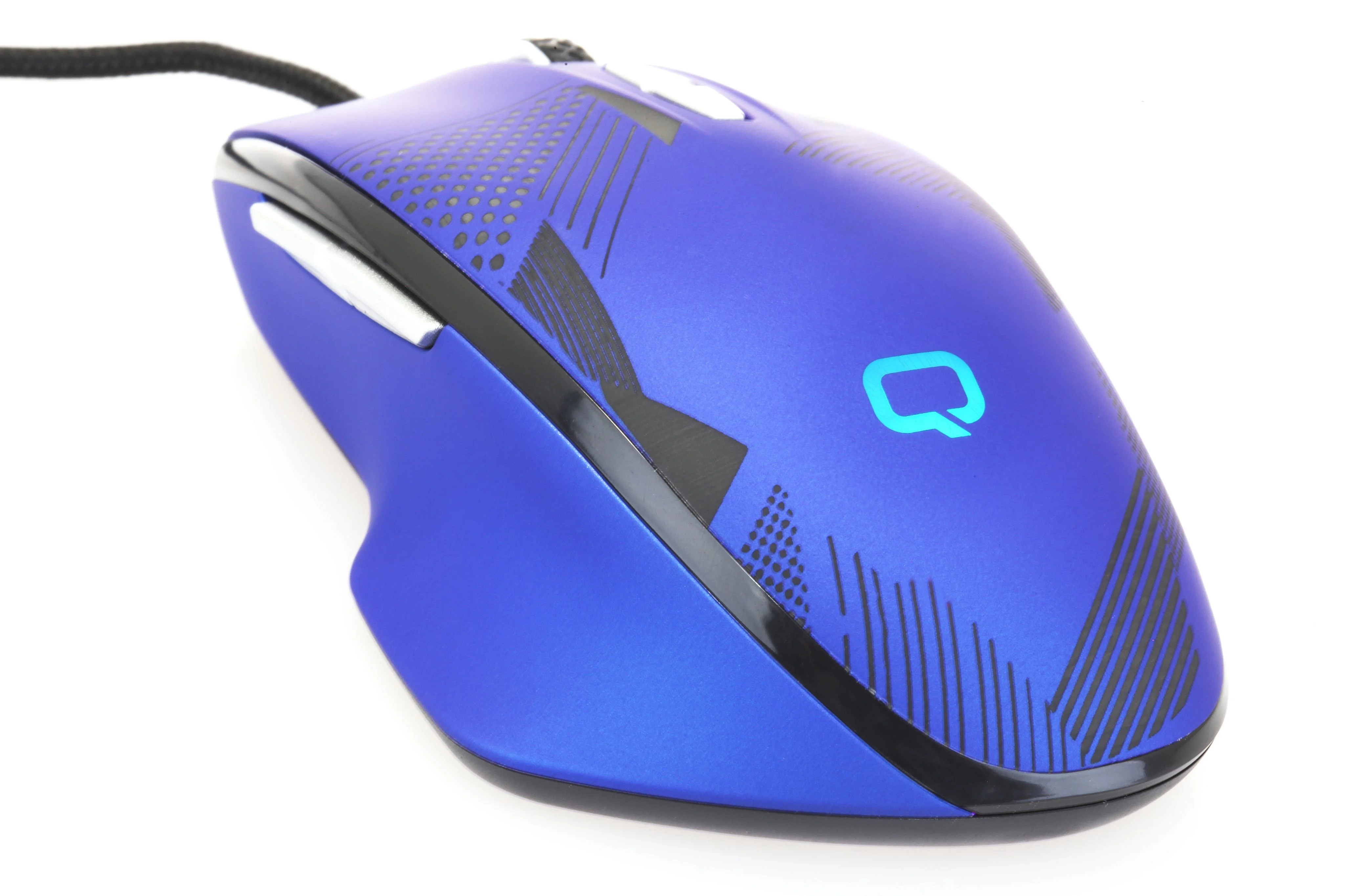 Мышь проводная Qumo Office Enigma M59 синий, 2400 dpi, USB, кнопки - 7