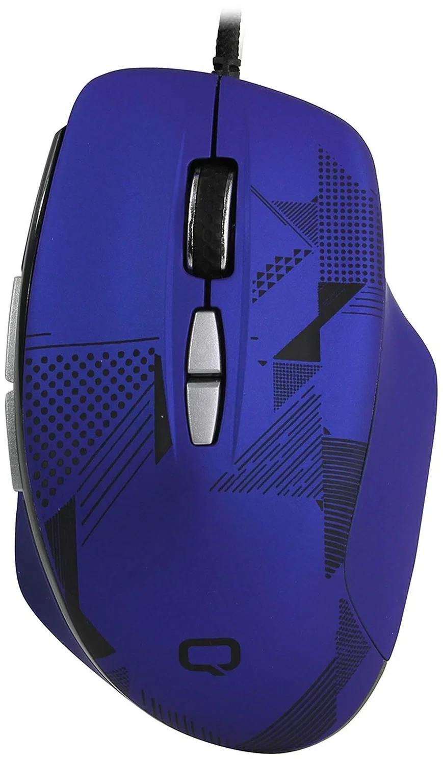 Мышь проводная Qumo Office Enigma M59 синий, 2400 dpi, USB, кнопки - 7