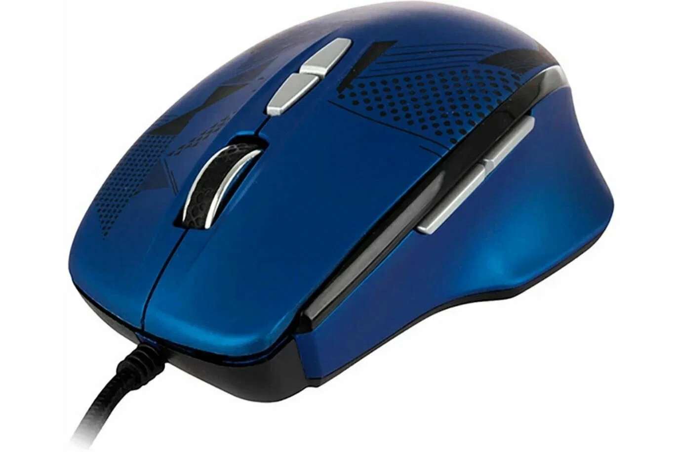 Мышь проводная Qumo Office Enigma M59 синий, 2400 dpi, USB, кнопки - 7