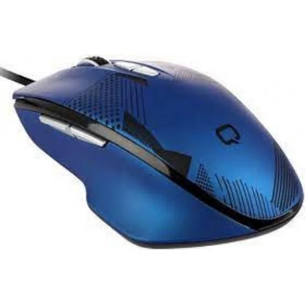 Мышь проводная Qumo Office Enigma M59 синий, 2400 dpi, USB, кнопки - 7