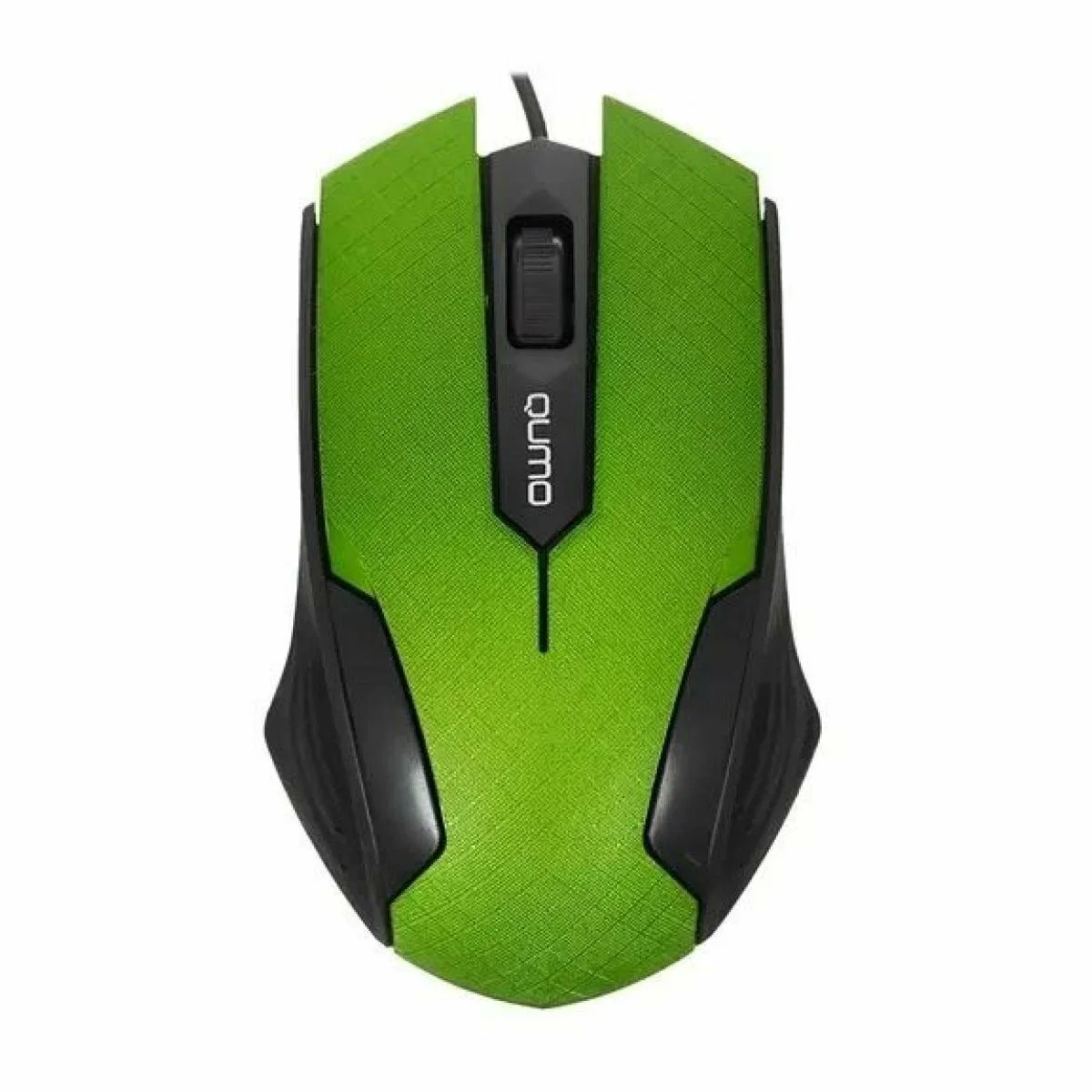 Мышь проводная Qumo Office M14 зеленый, 1000 dpi, USB, кнопки - 3