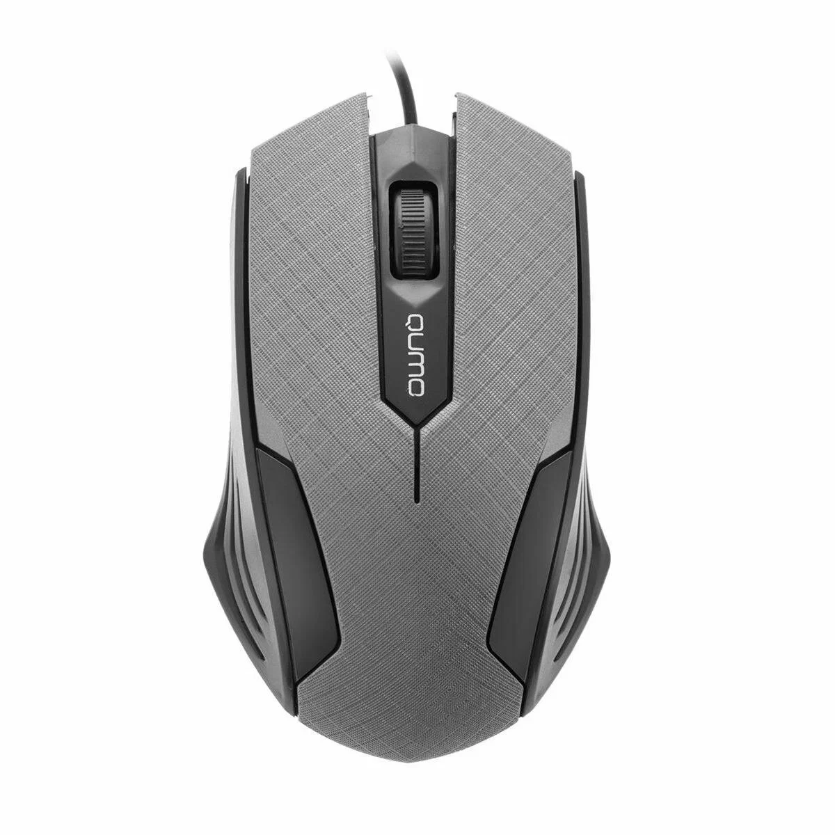 Мышь проводная Qumo Office M14 серый, 1000 dpi, USB, кнопки - 3