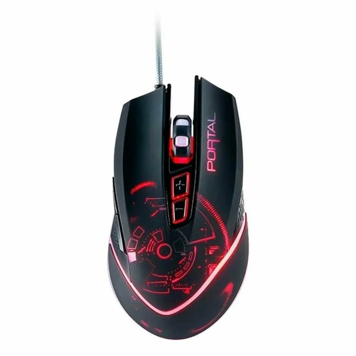 Мышь проводная Qumo Portal M39 черный, 3200 dpi, USB, кнопки - 6