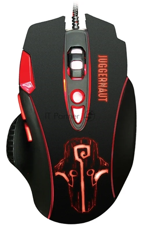 Мышь проводная Qumo PRO Series Juggernaut M84 черный, 6400 dpi, USB, кнопки - 8