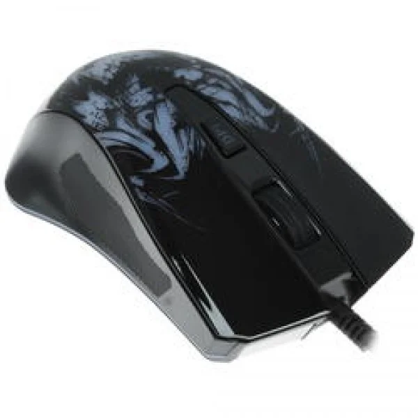 Мышь проводная Qumo Rampage M49 черный, 3200 dpi, USB, кнопки - 6