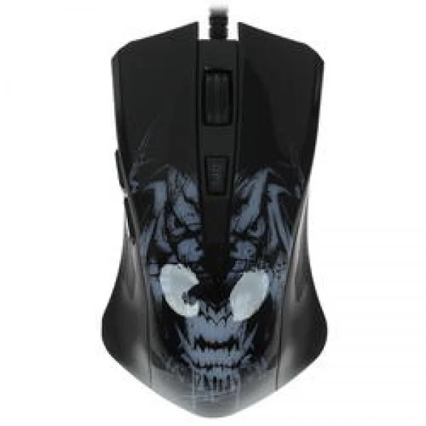 Мышь проводная Qumo Rampage M49 черный, 3200 dpi, USB, кнопки - 6