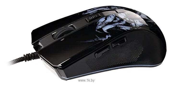 Мышь проводная Qumo Rampage M49 черный, 3200 dpi, USB, кнопки - 6