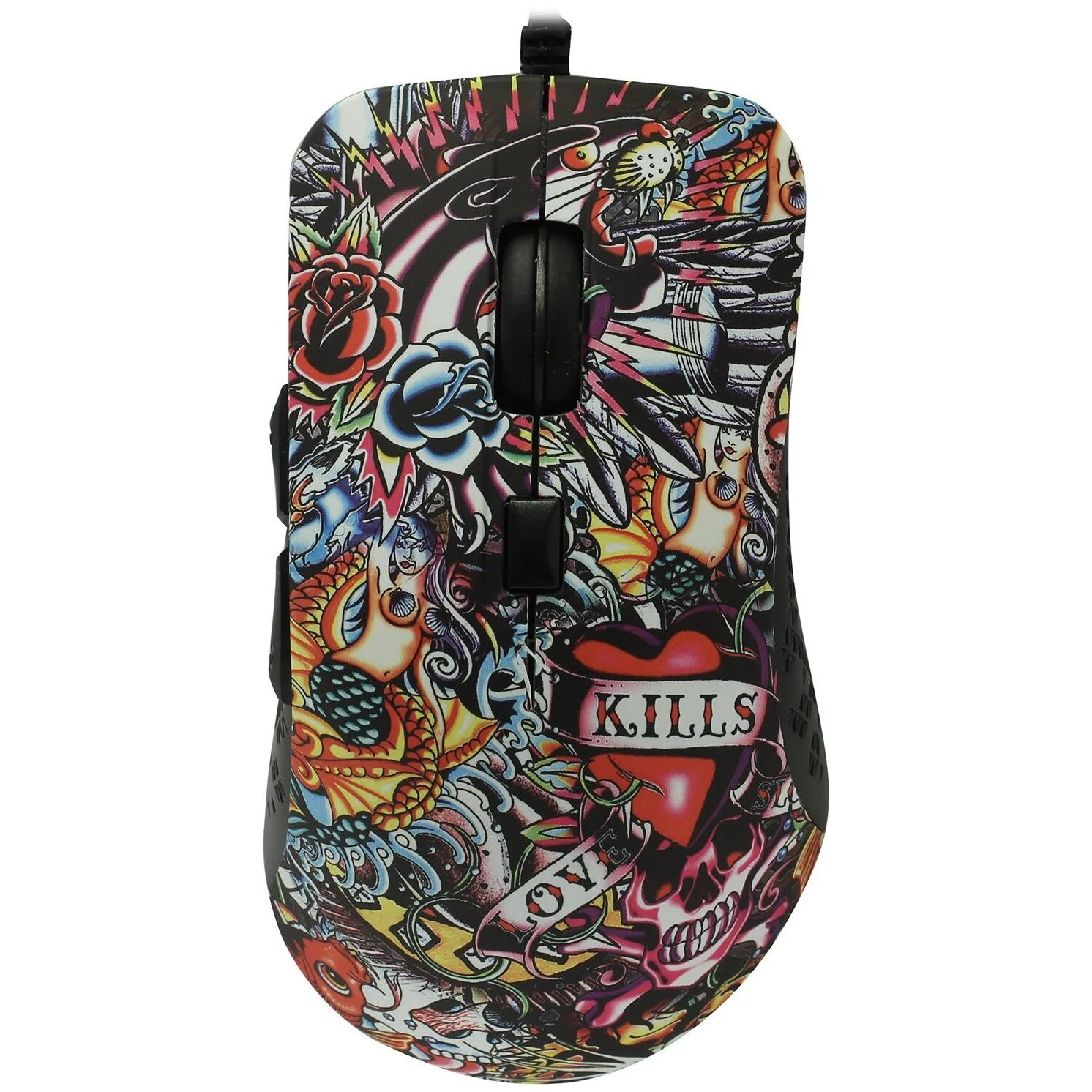 Мышь проводная Qumo Splash M40 черный, 3200 dpi, USB, кнопки - 6