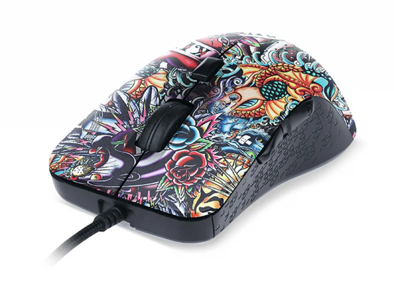 Мышь проводная Qumo Splash M40 черный, 3200 dpi, USB, кнопки - 6