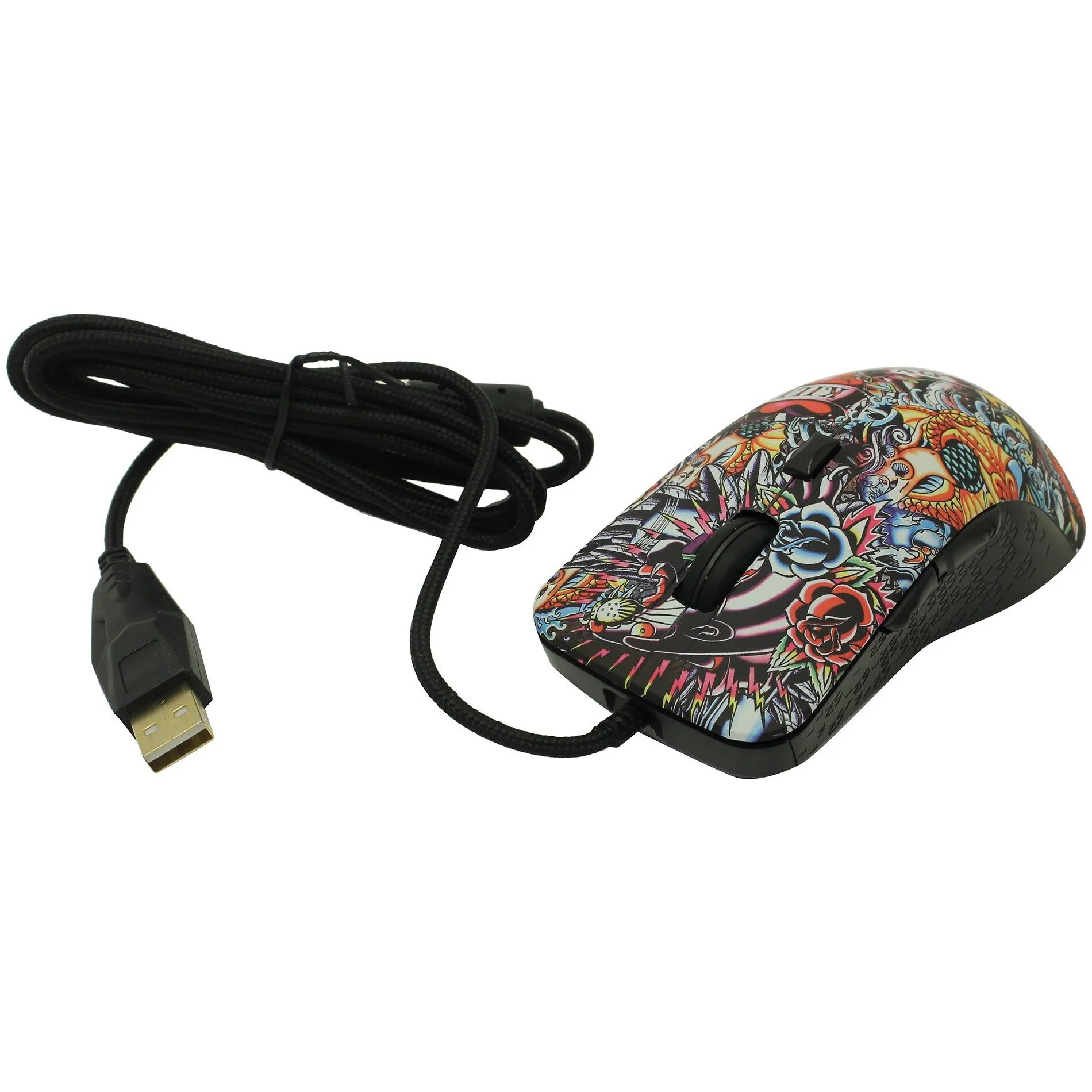 Мышь проводная Qumo Splash M40 черный, 3200 dpi, USB, кнопки - 6